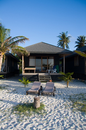 Our beach villa, at Kuredu