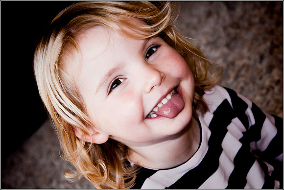 Cheeky smile