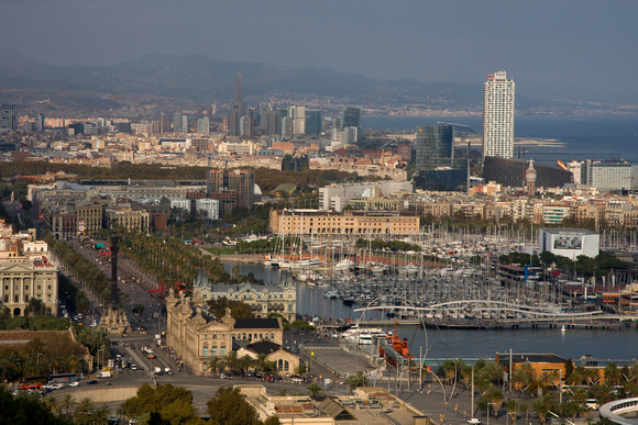 Waterfront from Castell de Montjuic