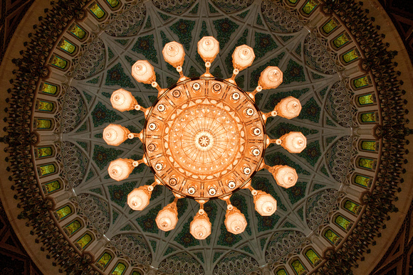 Chandelier, Sultan Qaboos Grand Mosque, Muscat